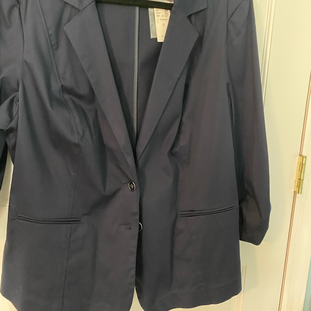 Avenue Blue Professional Blazer Tailored Suit Jacket